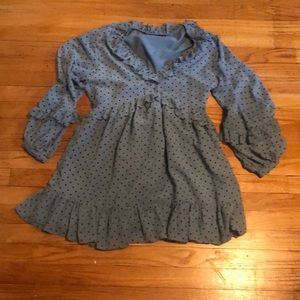 SOLD ** Zara polka dot ruffled  ** SOLD